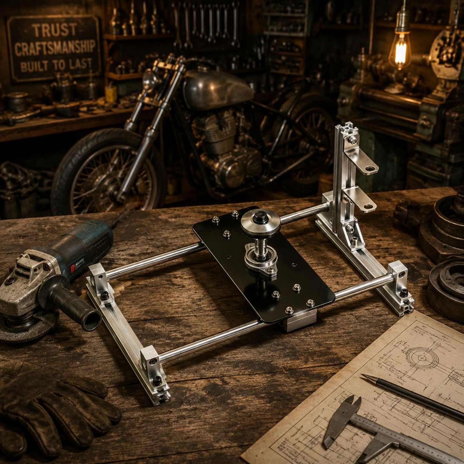 Power Tools Accessories - Uchwyt do mocowania tarczy szlifierskiej, regulowany