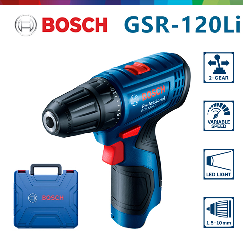 Power Tools For Woodworking - Wiertarko-wkrętarka akumulatorowa Bosch GSR 120-LI 12V,