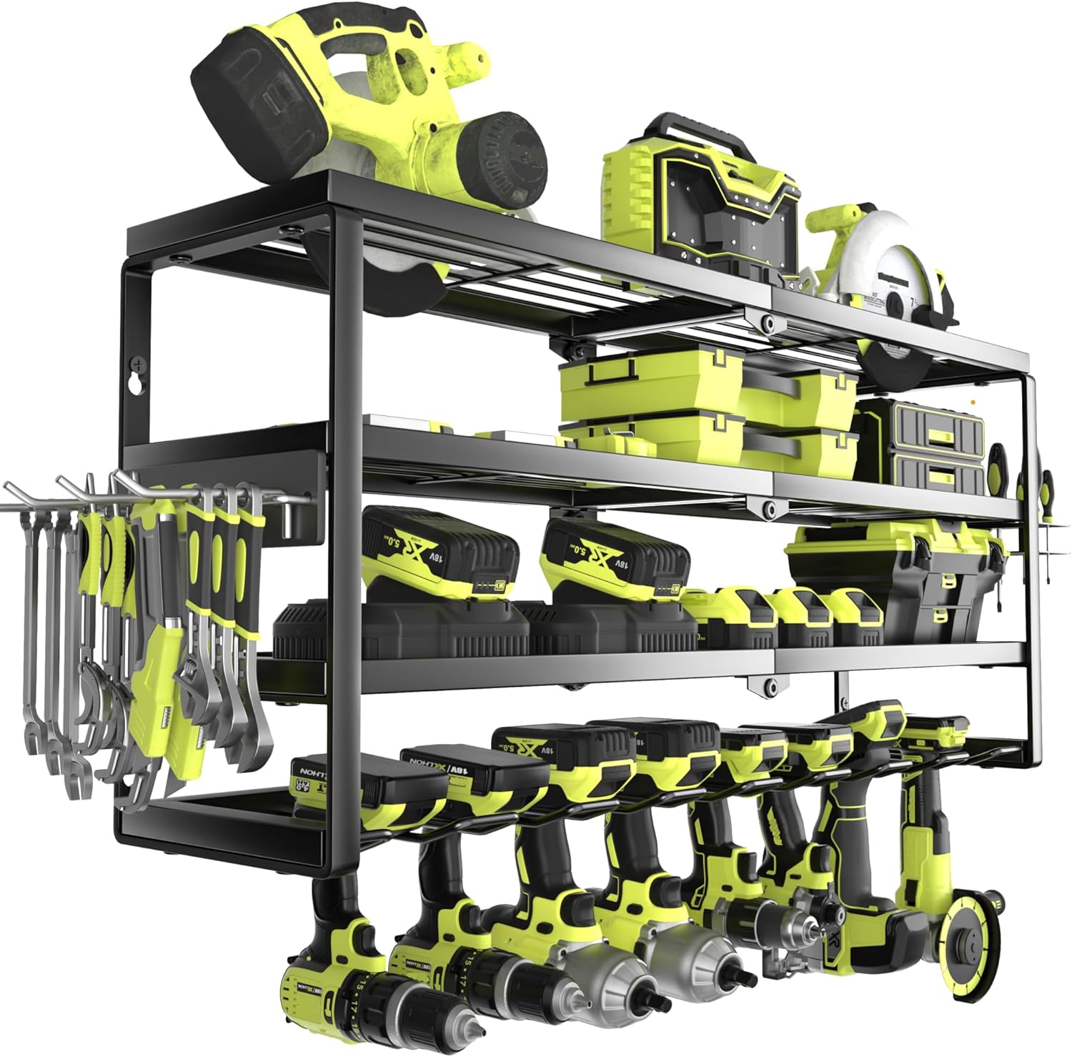 4-poziomowy ścienny organizer  – Power Tools Storage recenzja i cena