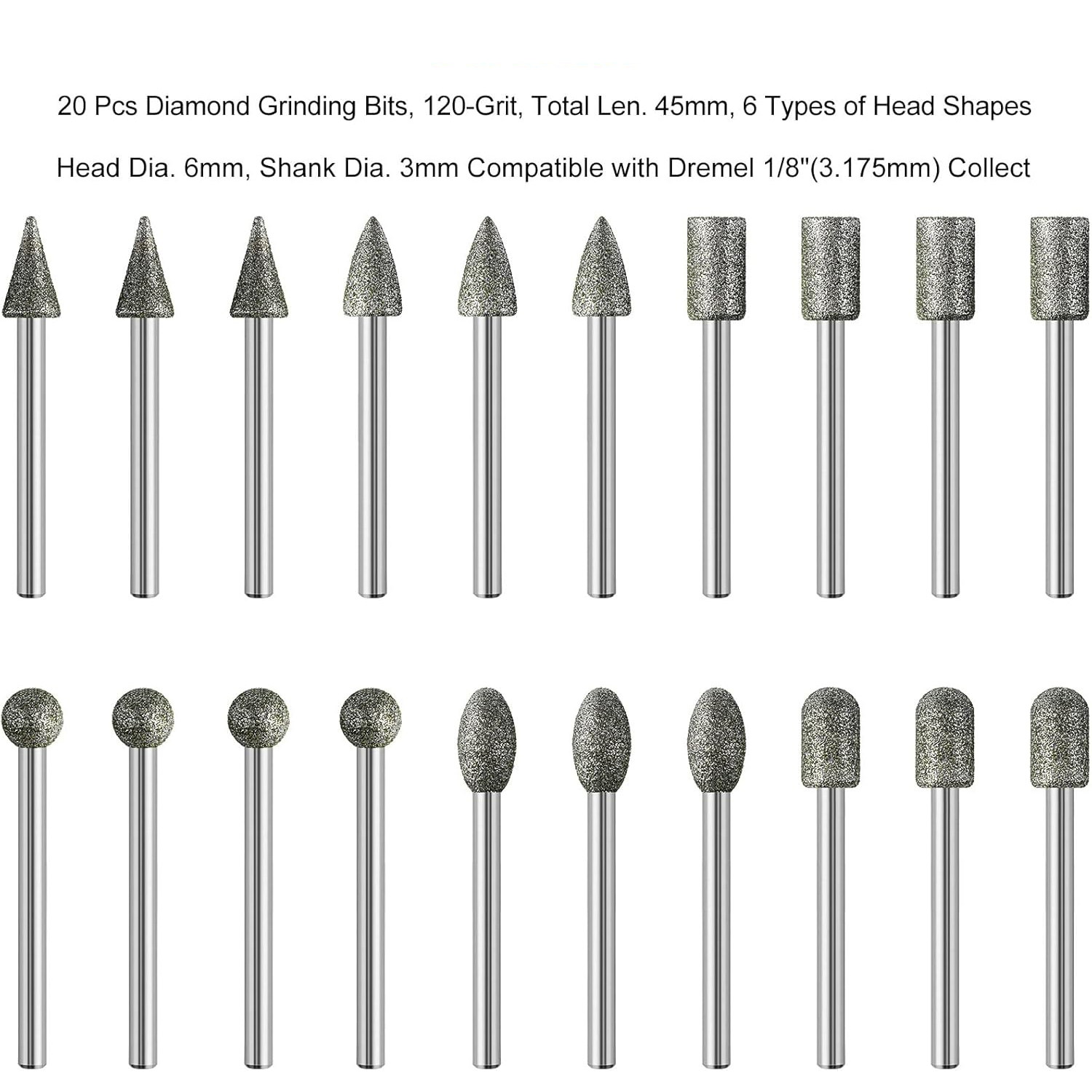 20 szt. diamentowych frezów sz – Power Tools Accessories recenzja i cena