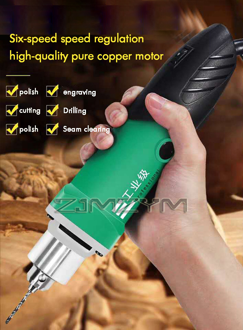 6-stopniowa, regulowana prędko – Power Tools For Woodworking recenzja i cena