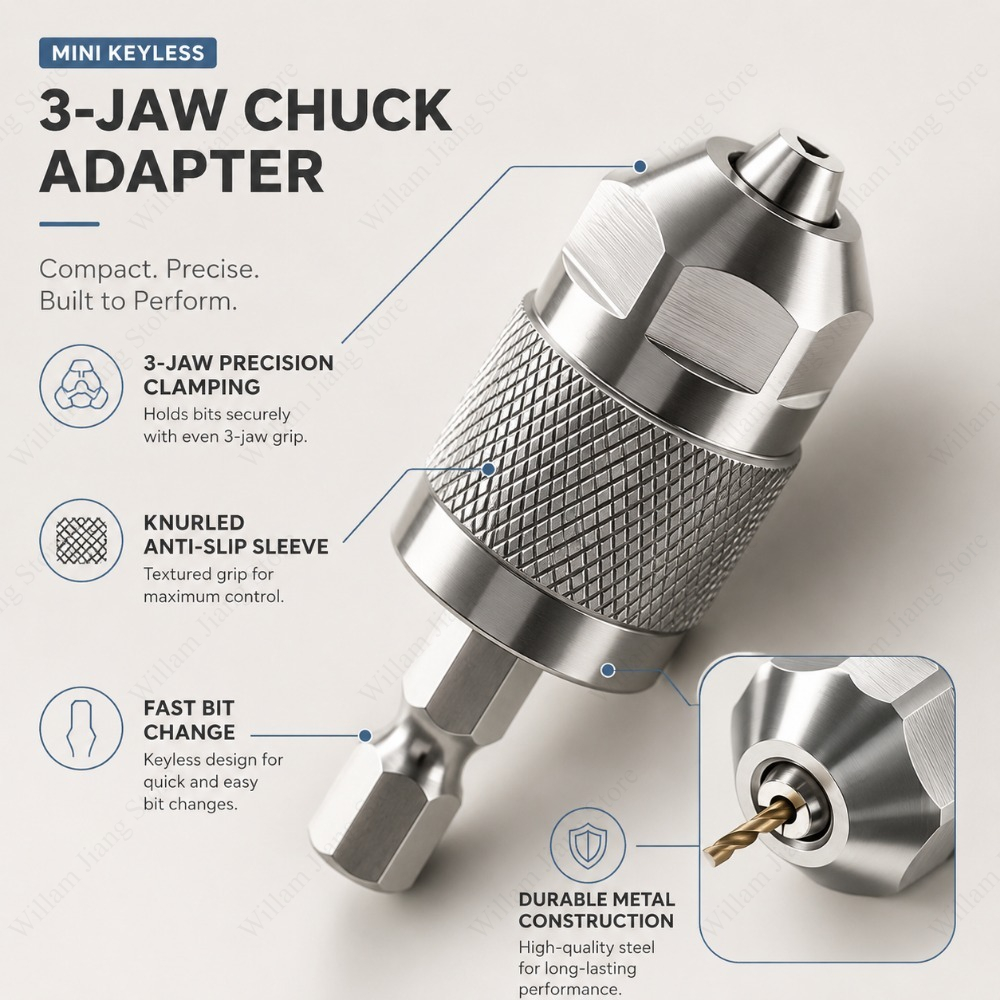 Adapter do wiertarki z 3 szczę – Power Tools For Woodworking recenzja i cena