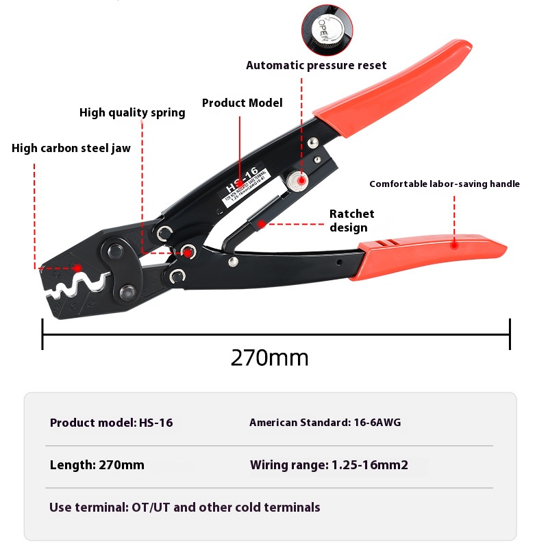 Szczypce zaciskowe HS-16 z mec – Power Tools Japan recenzja i cena